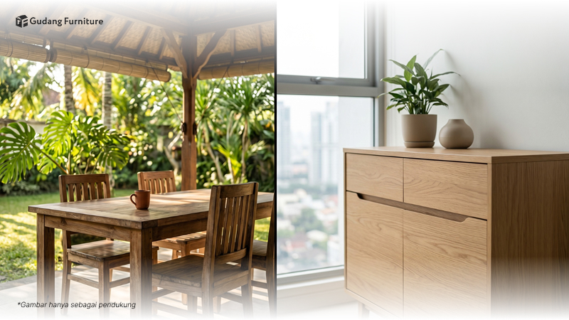 Solid wood vs engineered wood &mdash; mana yang cocok untuk ruang tamu rumahmu?
